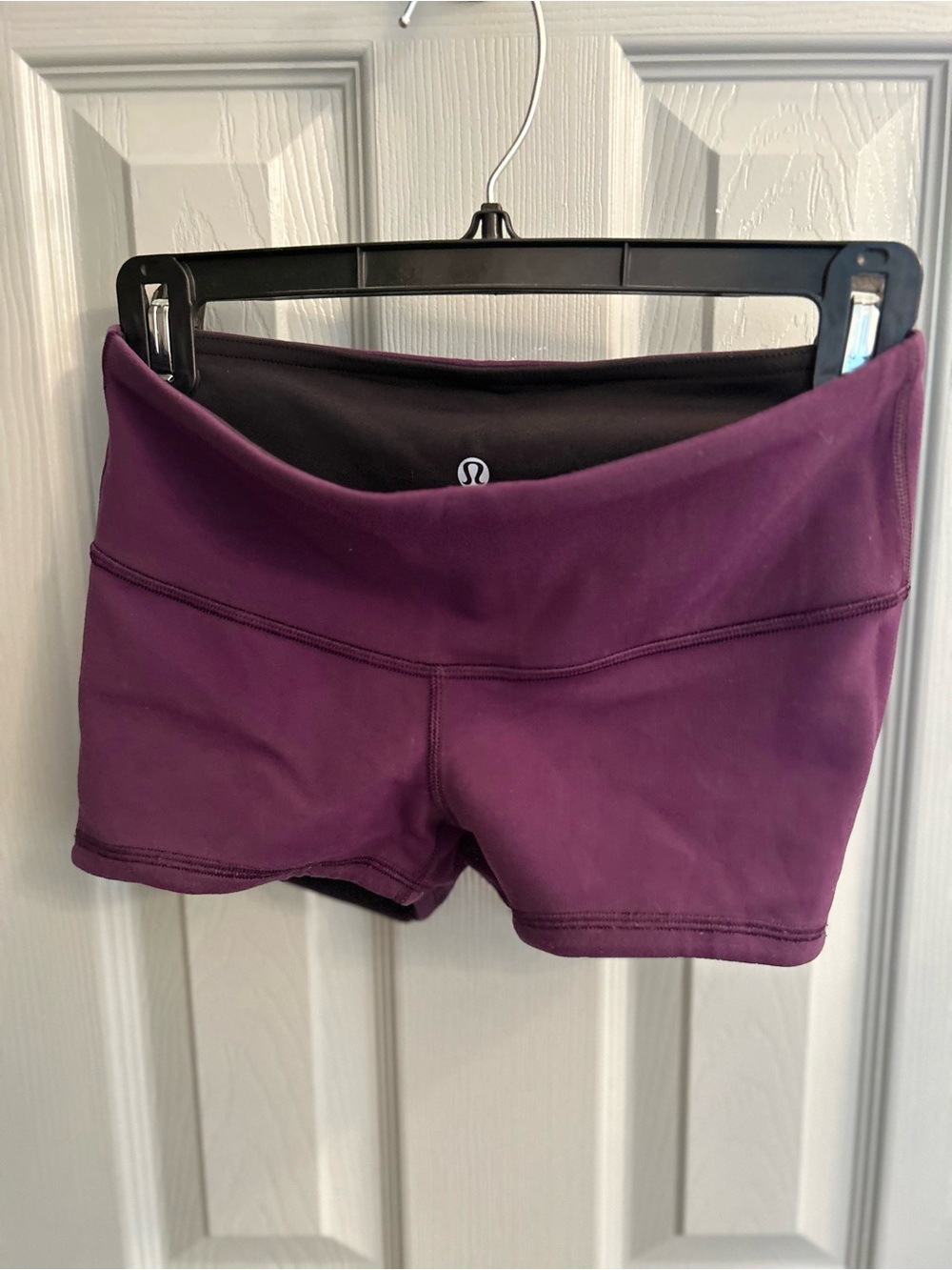 lululemon athletica Black Shorts with Purple Lining - Picture 3 of 4